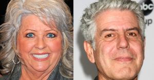 Paula Dean and Anthony Bourdain