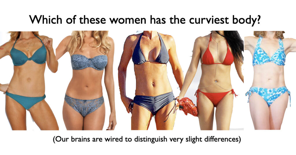 We are wired to detect subtle differences in the curves of a woman's belly