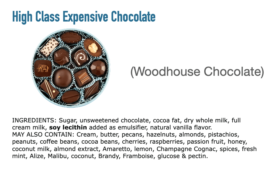 high class expensive chocolate