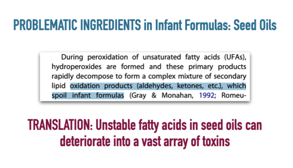 problematic ingredients in infant formula