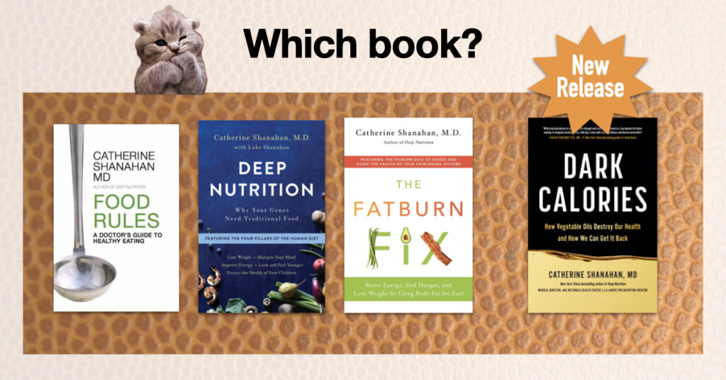 Dr Cate Shanahan's four book titles which one to read?