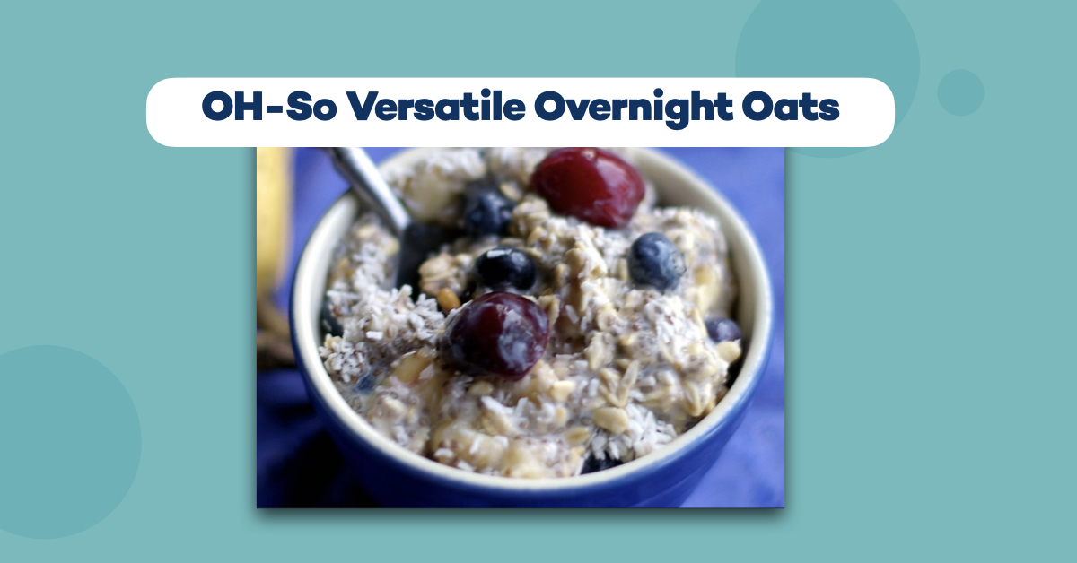 blueberry overnight oats in a bowl