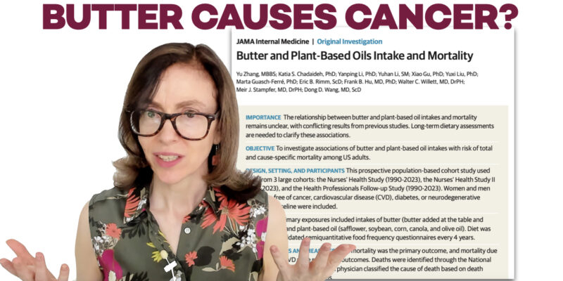 Dr Cate Incredulous In Front Of An Image Of An Abstract From JAMA With Headline