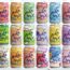 variety of la croix flavors against a bubbly background